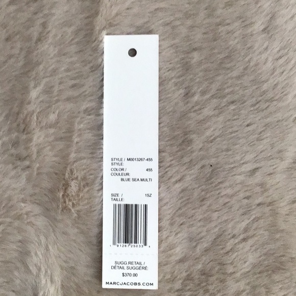 🆕 MARC JACOBS Little Big Shot Mini Tote Handle/Crossbody Bag Blue Sea Multi - Picture 14 of 16